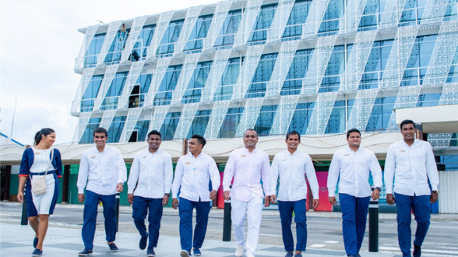 Airport staff uniforms in Maldives