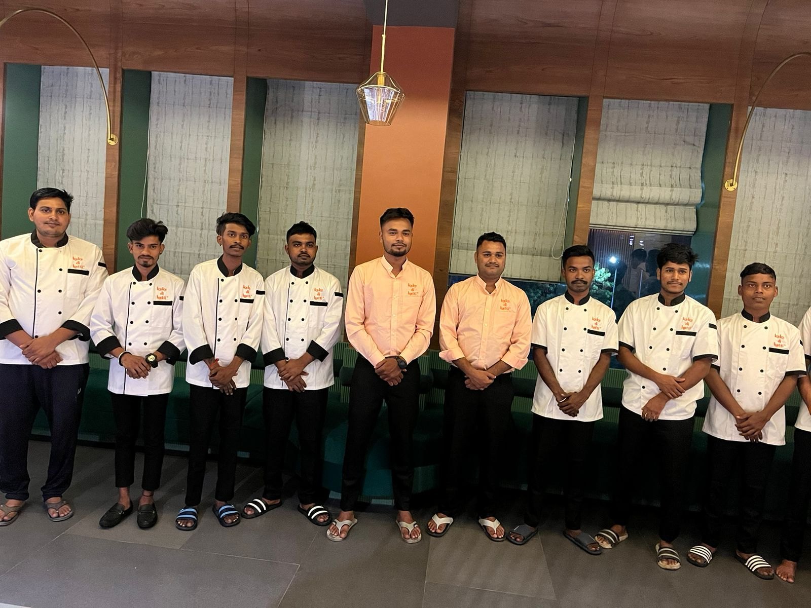 Hotel waiter uniforms in Maldives